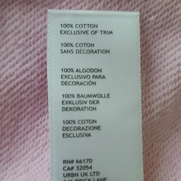 Teddy Fresh Lace Applique Bear Sweatshirt Small Pink Long Sleeve Fun Soft NWOT - Picture 6 of 9